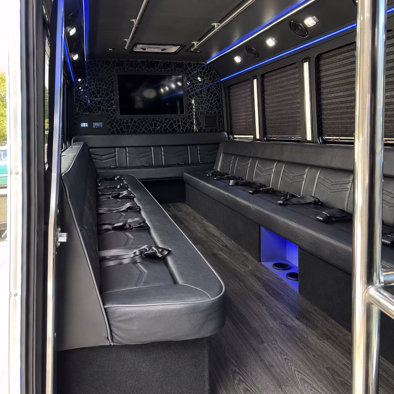 party buses for whittier bridal parties and wedding day getting ready rides