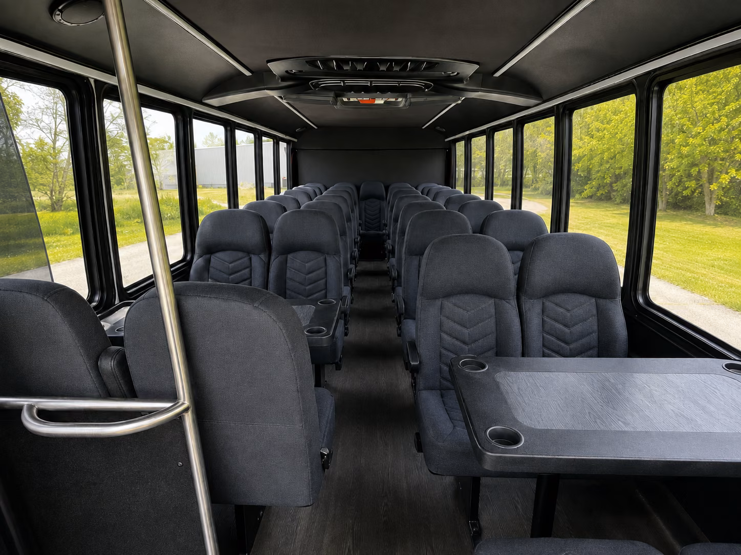 whittier 18 passenger minibus inside