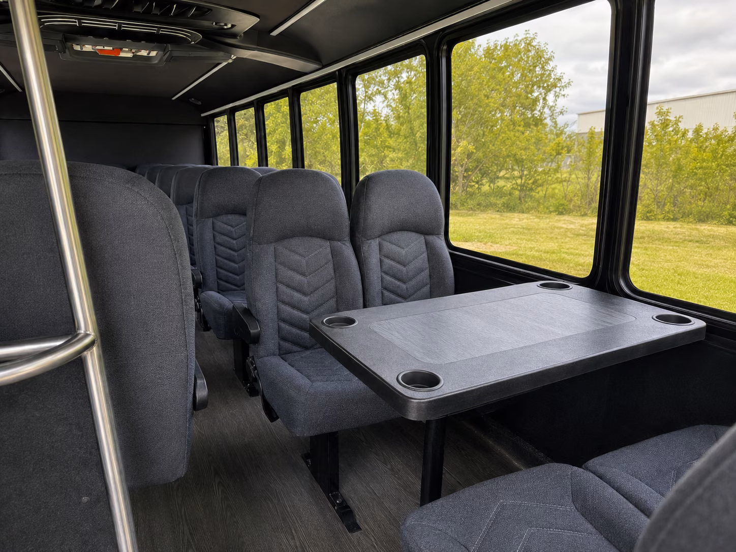 whittier 18 passenger minibus interior