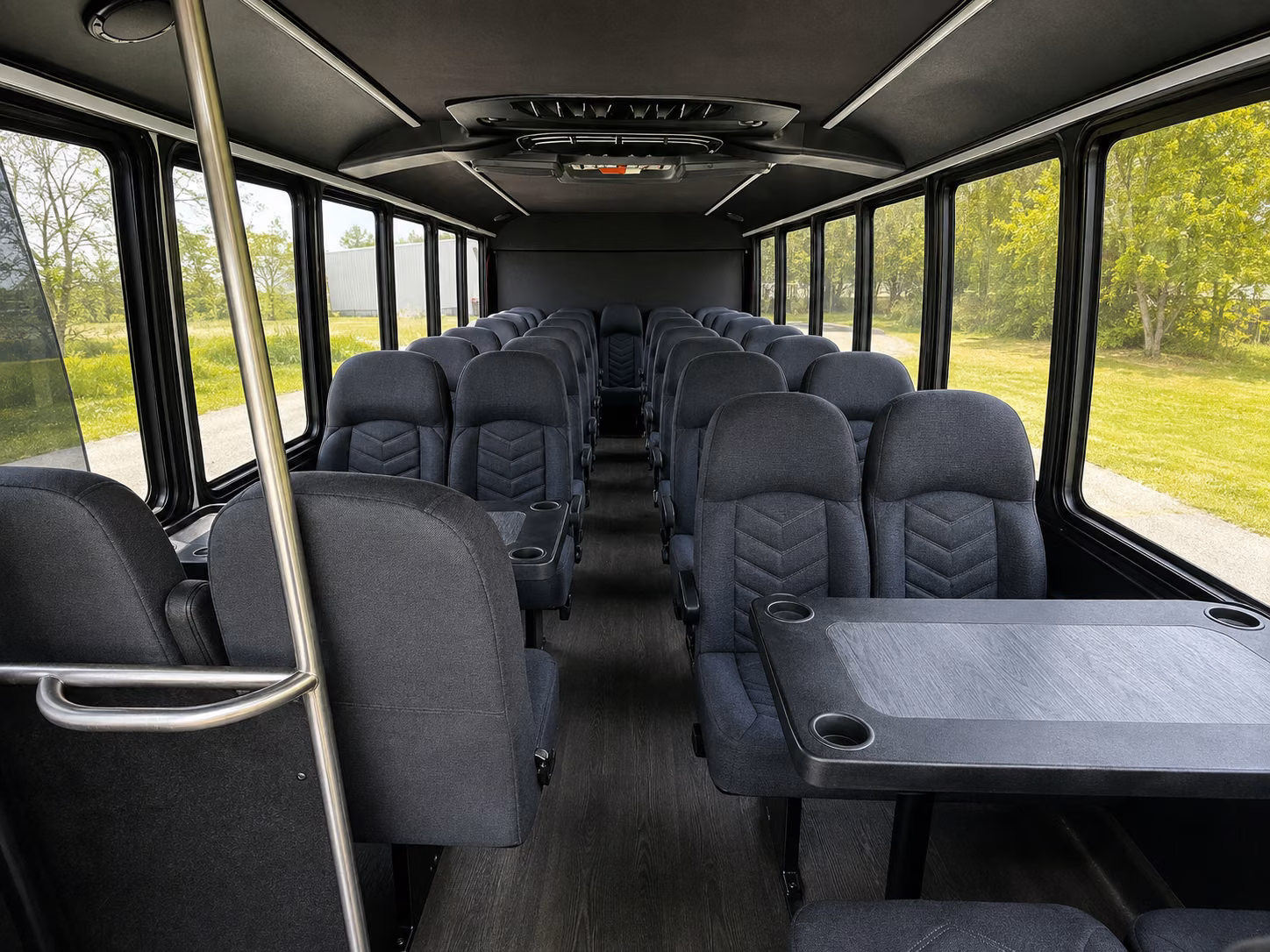 whittier 20 passenger minibus inside