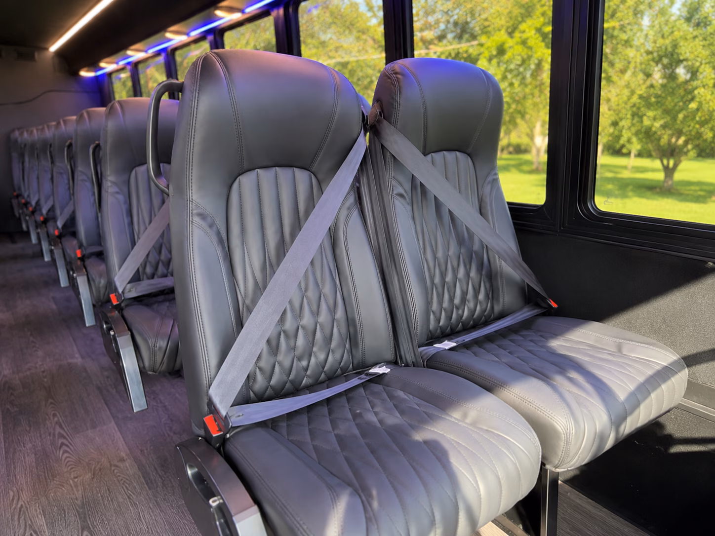 whittier 20 passenger minibus interior