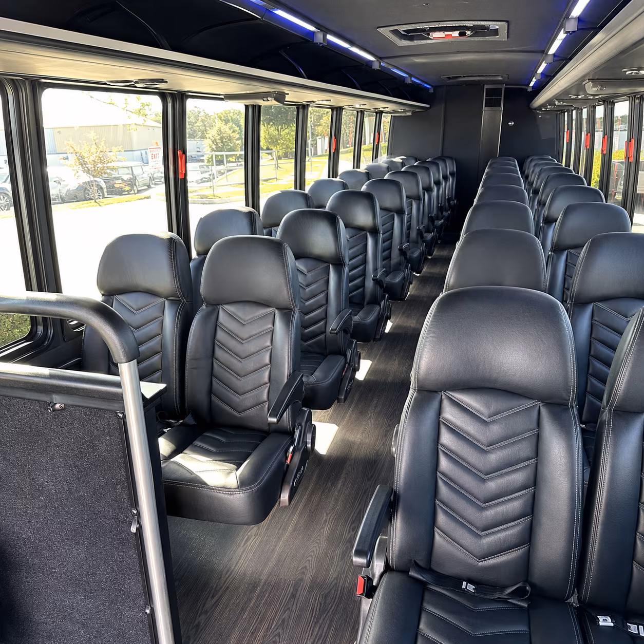 whittier 25 passenger minibus inside