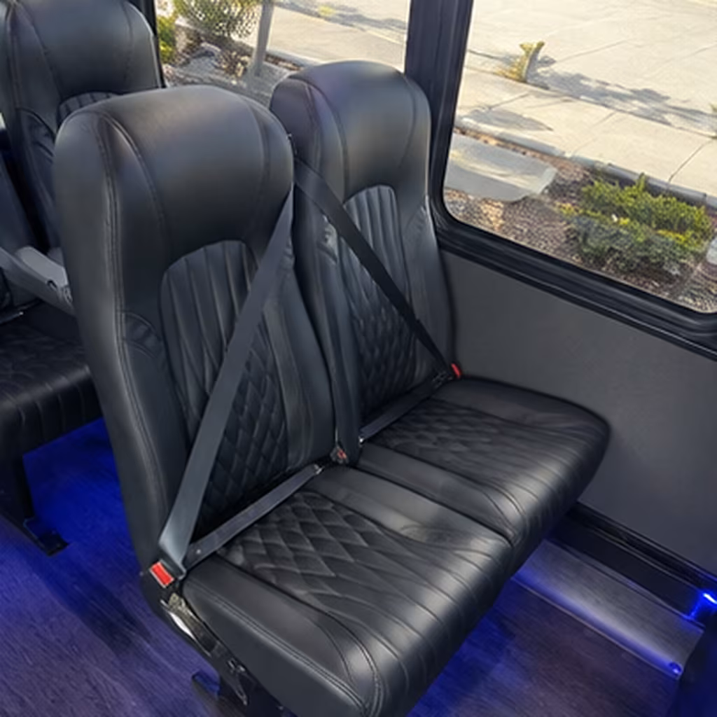 whittier 25 passenger minibus interior