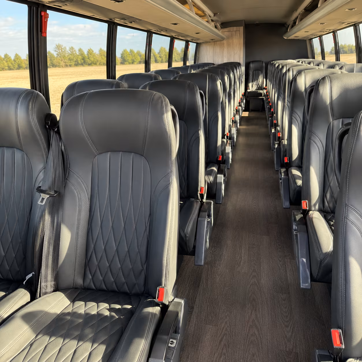 whittier 28 passenger minibus inside