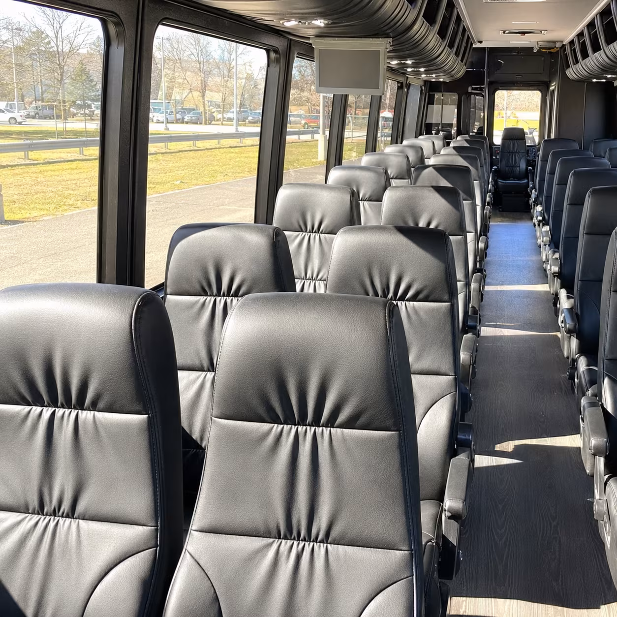 whittier 28 passenger minibus interior