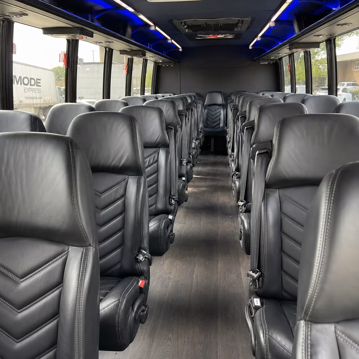 whittier 30 passenger minibus inside