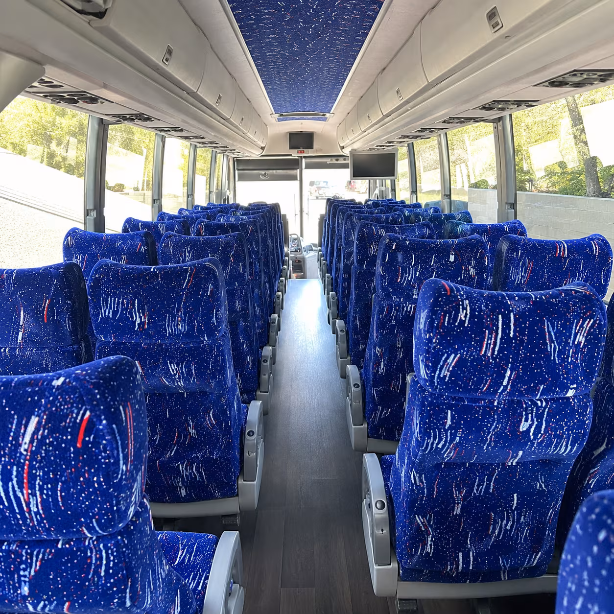whittier 50 passenger charter bus interior