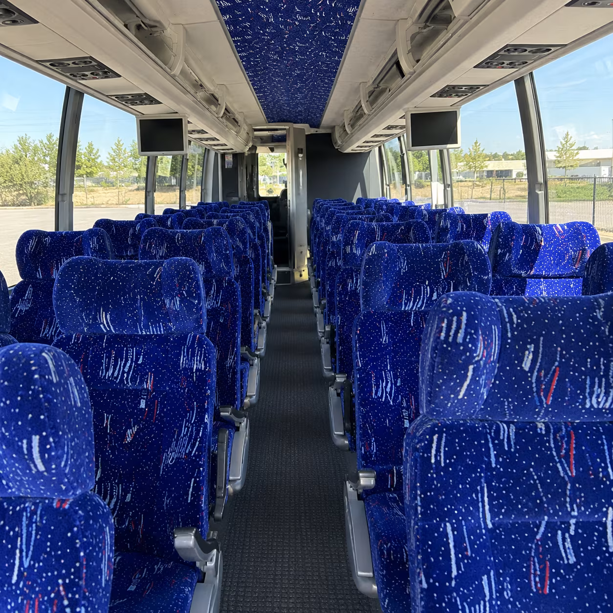 whittier 54 passenger charter bus interior