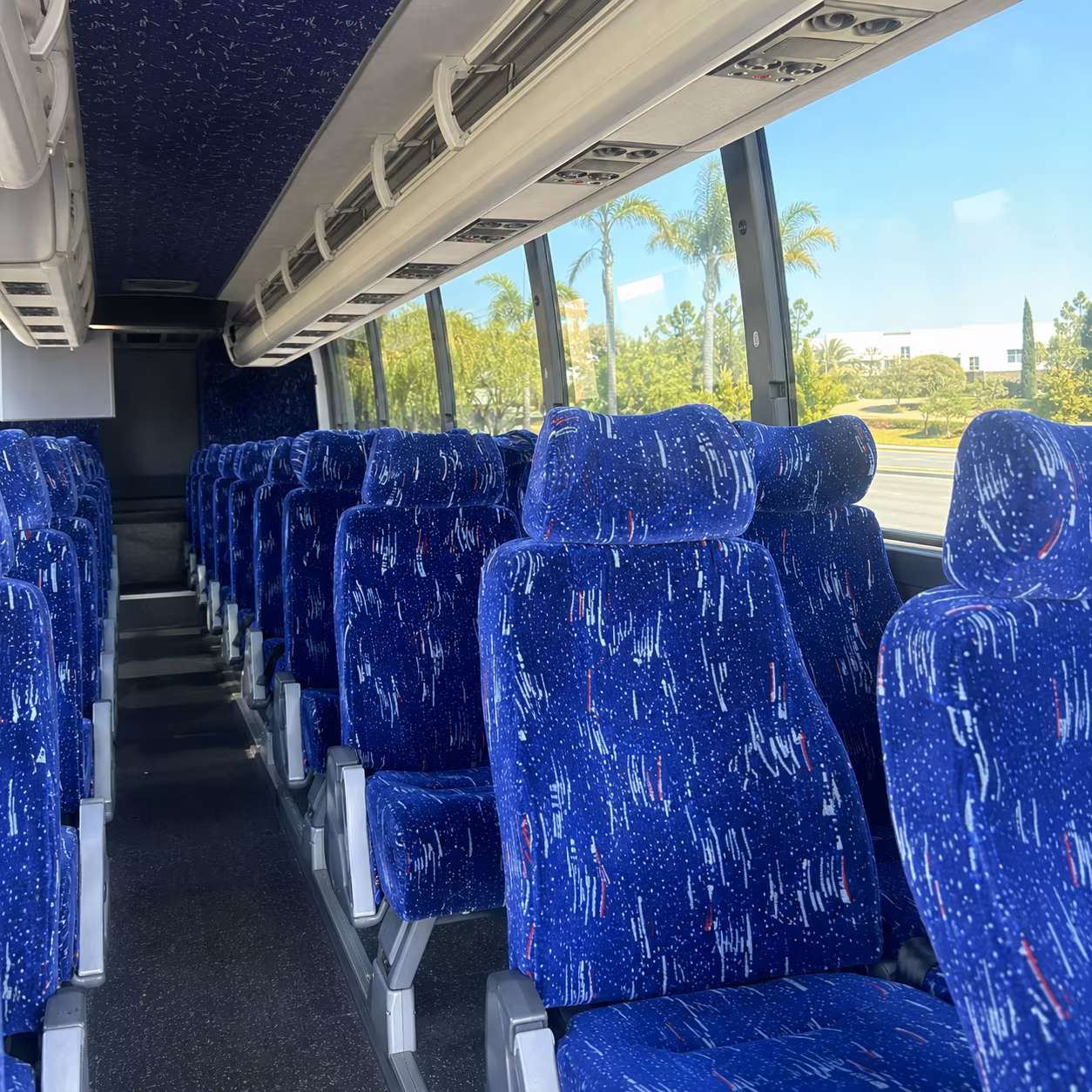 whittier charter bus interior