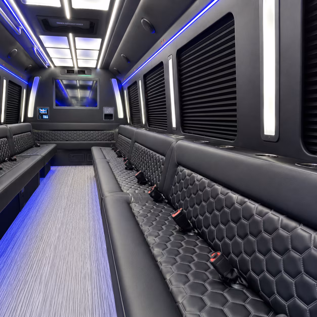 whittier party bus inside