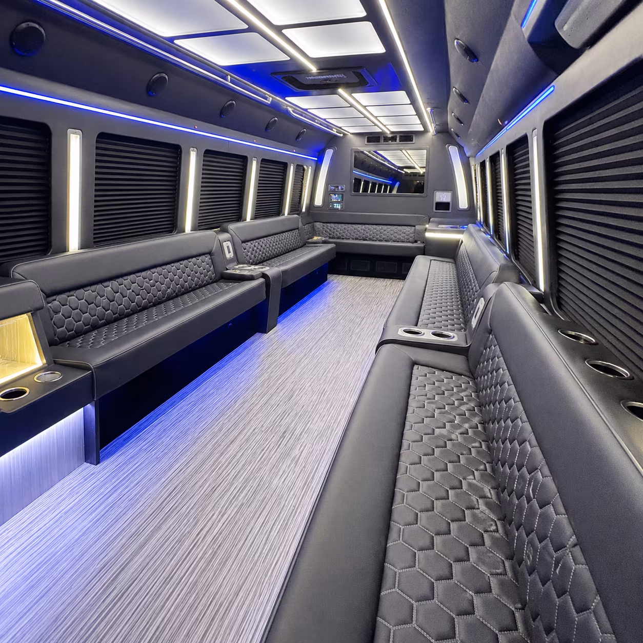 whittier party bus interior